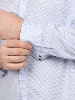 Chemise Mini Motifs Tommy Hilfiger Grande Taille bleu ciel homme grande taille - Capelstore