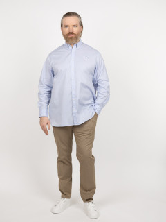 Chemise Mini Motifs Tommy Hilfiger Grande Taille bleu ciel homme grande taille - Capelstore