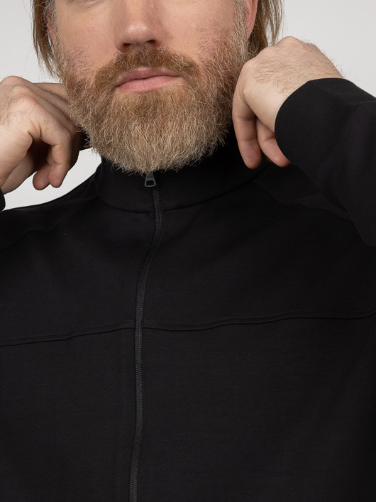 Sweat Zippé Paul & Shark Grande Taille noir homme grande taille - Capelstore