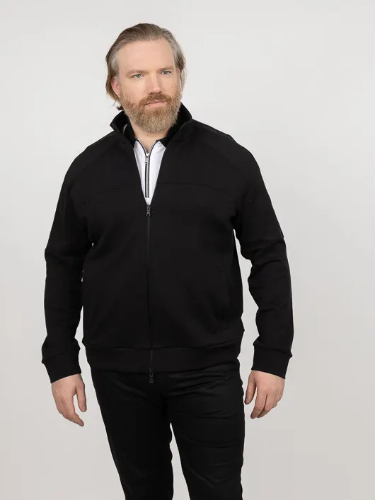 Sweat ZippÃ© Paul & Shark Grande Taille noir homme grande taille - Capelstore