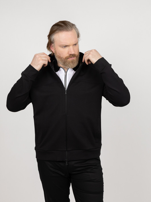 Sweat Zippé Paul & Shark Grande Taille noir homme grande taille - Capelstore