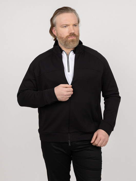 Sweat Zippé Paul & Shark Grande Taille noir homme grande taille - Capelstore