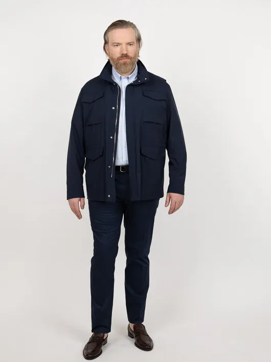 Parka Field Jacket Paul &shark Grande Taille marine homme grande taille - Capelstore