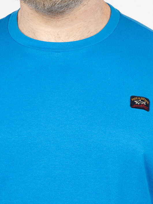 Tee-shirt Bleu Océan Paul & Shark Grande Taille bleu homme grande taille - Capelstore