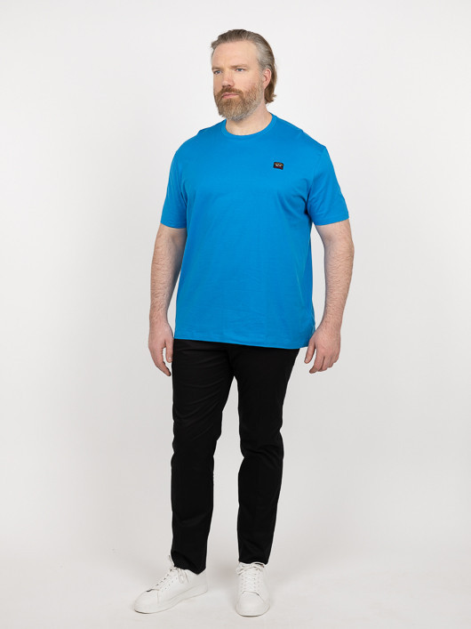 Tee-shirt Bleu Océan Paul & Shark Grande Taille bleu homme grande taille - Capelstore