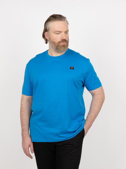 Tee-shirt Bleu Océan Paul & Shark Grande Taille bleu homme grande taille - Capelstore