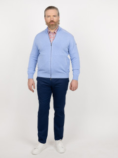 Cardigan ZippÃ© Paul & Shark Grande Taille bleu ciel homme grande taille - Capelstore