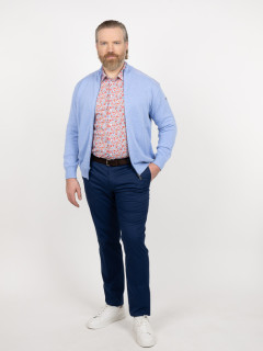 Cardigan ZippÃ© Paul & Shark Grande Taille bleu ciel homme grande taille - Capelstore