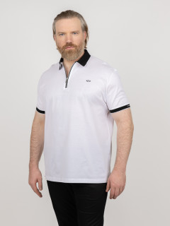 Polo Contrastes Col & Manches Paul & Shark Grande Taille blanc homme grande taille - Capelstore