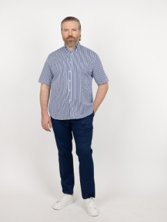 Chemisette Rayures Paul & Shark Grande Taille bleu homme grande taille - Capelstore