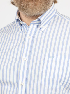 Chemisette Rayures Paul & Shark Grande Taille bleu homme grande taille - Capelstore