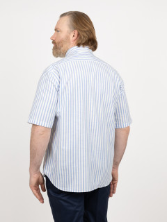 Chemisette Rayures Paul & Shark Grande Taille bleu homme grande taille - Capelstore