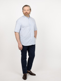 Chemisette Rayures Paul & Shark Grande Taille bleu homme grande taille - Capelstore