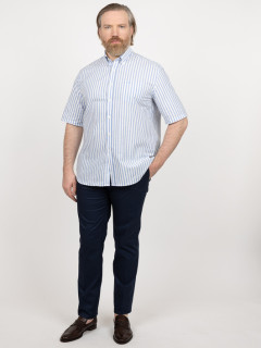 Chemisette Rayures Paul & Shark Grande Taille bleu homme grande taille - Capelstore