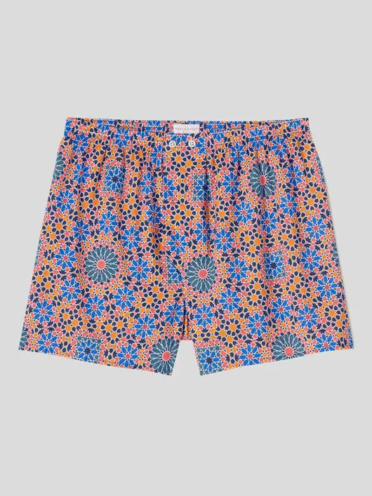 Calecon Motifs Geometriques Derek Rose Grande Taille  homme grande taille - Capelstore