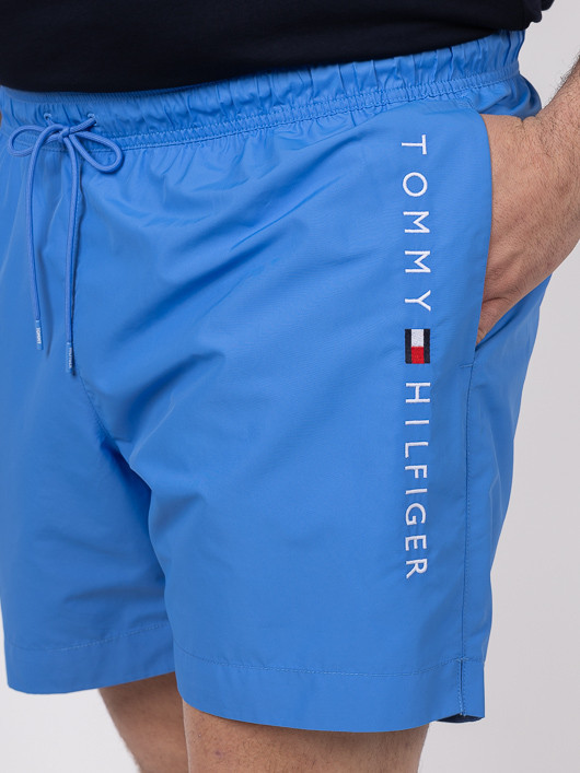 Maillot Bain Uni Bleu Tommy Hilfiger Grande Taille bleu homme grande taille - Capelstore