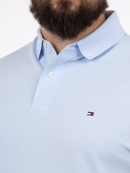 Polo Bleu Ciel Tommy Hilfiger Grande Taille