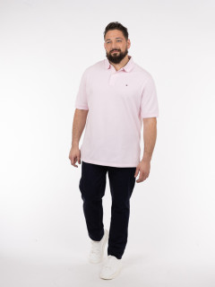 Polo Rose Tommy Hilfiger Grande Taille rose homme grande taille - Capelstore