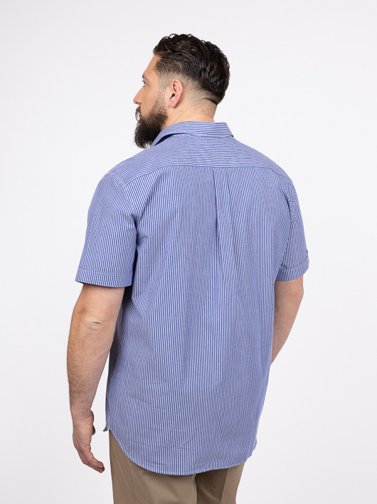 Chemisette Greg Rayures Capel Grande Taille homme grande taille - Capelstore