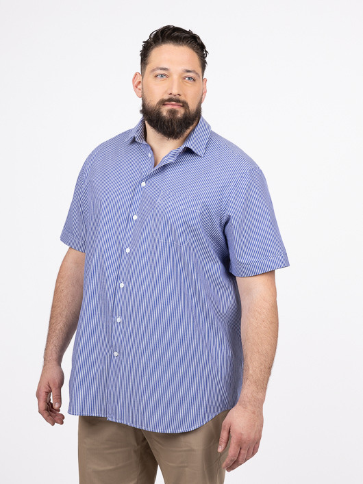 Chemisette Greg Rayures Capel Grande Taille  homme grande taille - Capelstore