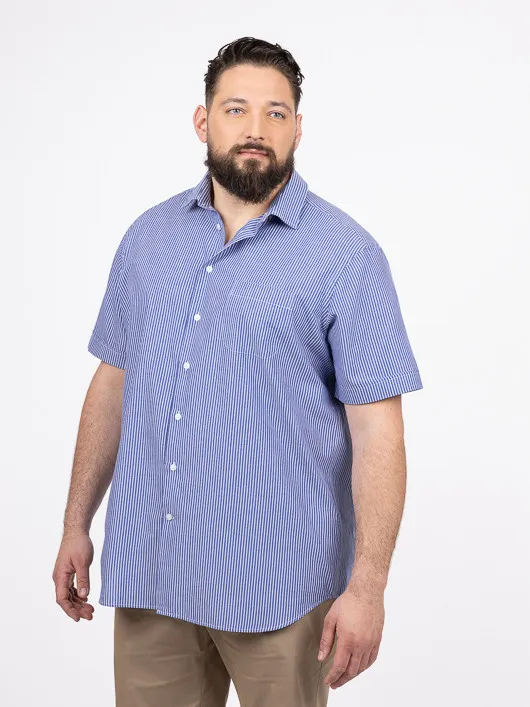 Chemisette Greg Rayures Capel Grande Taille  homme grande taille - Capelstore