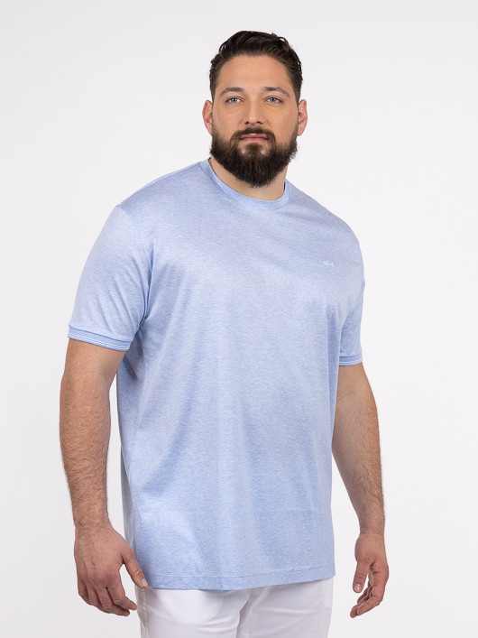 Tee-shirt Jersey Bleu Ciel Paul & Shark Grande Taille bleu ciel homme grande taille - Capelstore