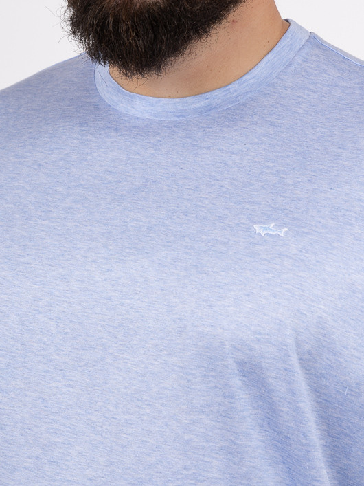 Tee-shirt Jersey Bleu Ciel Paul & Shark Grande Taille bleu ciel homme grande taille - Capelstore