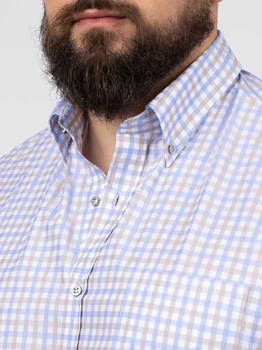 Chemise Carreaux Paul & Shark Grande Taille homme grande taille - Capelstore