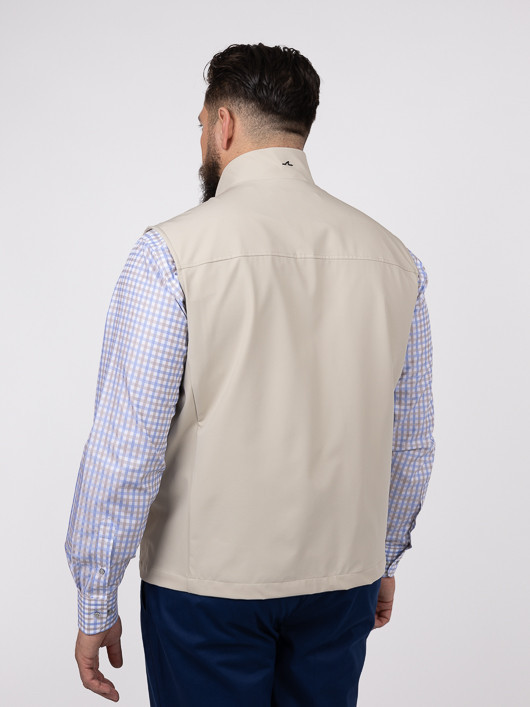Blouson Sans Manches Beige Paul & Shark Grande Taille beige homme grande taille - Capelstore