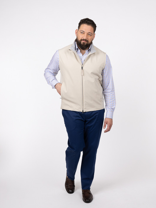 Blouson Sans Manches Beige Paul & Shark Grande Taille beige homme grande taille - Capelstore