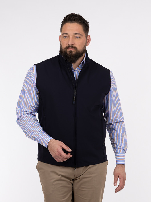 Blouson Sans Manches Marine Paul & Shark Grande Taille marine homme grande taille - Capelstore