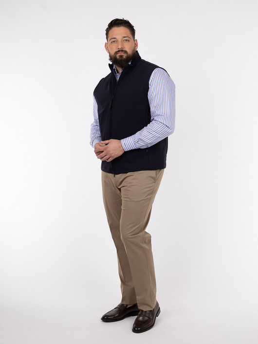 Blouson Sans Manches Marine Paul & Shark Grande Taille marine homme grande taille - Capelstore