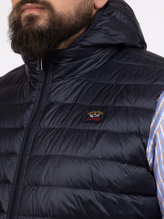 Blouson Sans Manches Marine Paul & Shark Grande Taille marine homme grande taille - Capelstore
