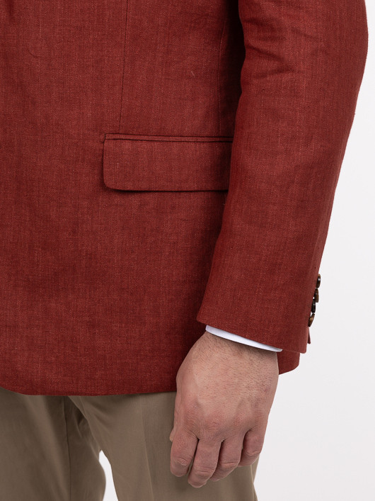 Veste En Lin Bordeaux Capel Grande Taille bordeaux homme grande taille - Capelstore