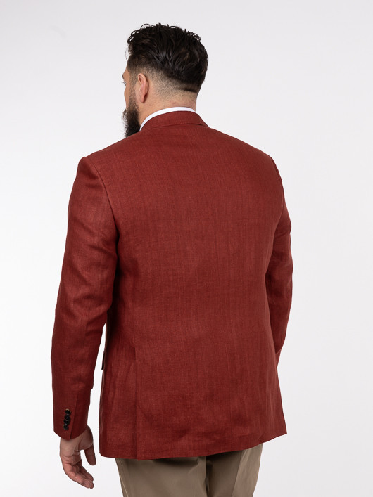Veste En Lin Bordeaux Capel Grande Taille bordeaux homme grande taille - Capelstore
