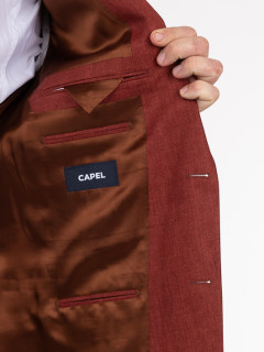 Veste En Lin Bordeaux Capel Grande Taille bordeaux homme grande taille - Capelstore