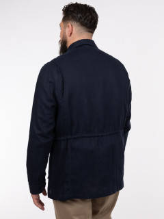 Saharienne En Lin Marine Capel Grande Taille  homme grande taille - Capelstore