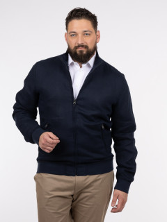 Blouson En Lin Marine Capel Grande Taille  homme grande taille - Capelstore