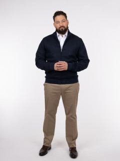 Blouson En Lin Marine Capel Grande Taille  homme grande taille - Capelstore