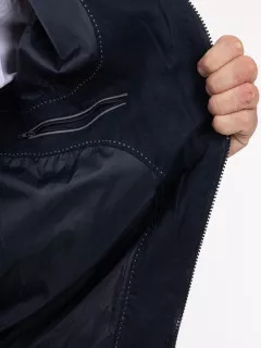 Blouson En Lin Marine Capel Grande Taille  homme grande taille - Capelstore