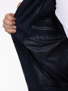 Blouson En Lin Marine Capel Grande Taille  homme grande taille - Capelstore