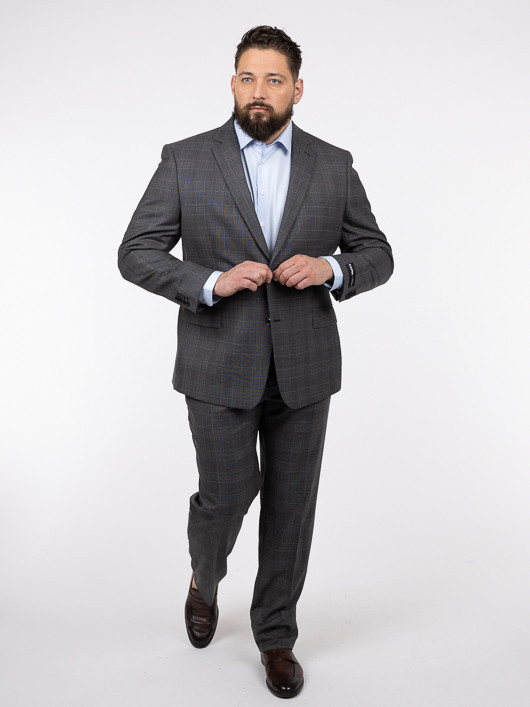 Costume Tissu Loro Piana Collection PrivÃ©e Grande Taille gris homme grande taille - Capelstore