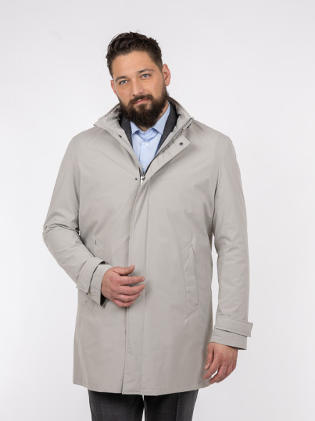 Parka Bugatti Gris Clair Grande Taille