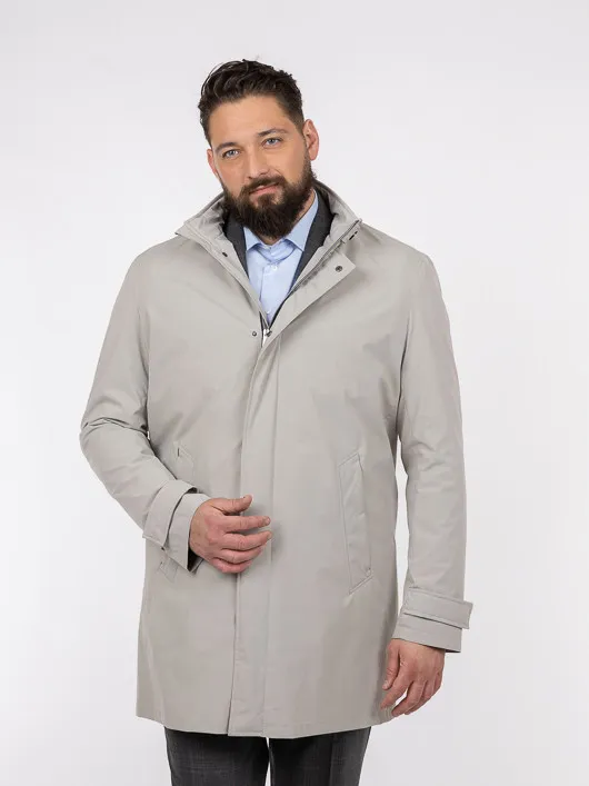 Parka Bugatti Gris Clair Grande Taille gris homme grande taille - Capelstore