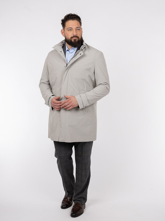 Parka Bugatti Gris Clair Grande Taille gris homme grande taille - Capelstore