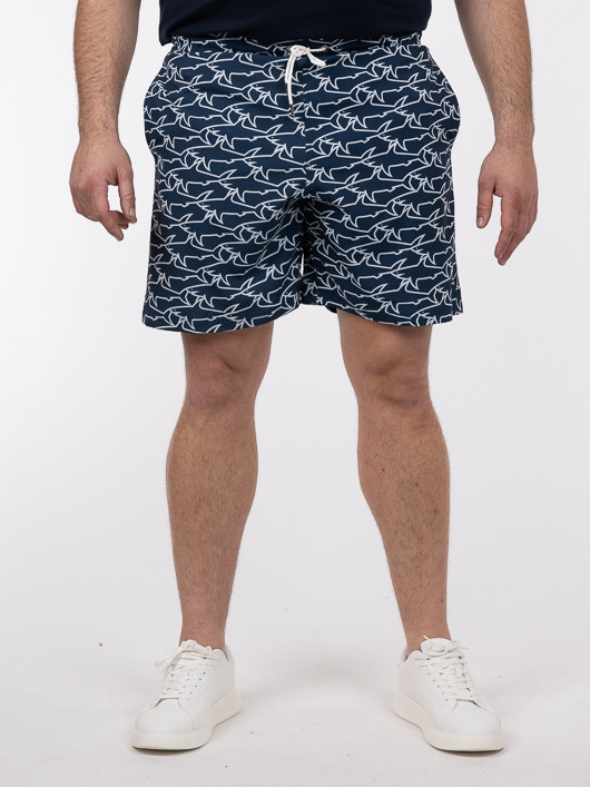 Maillot Bain Bicolore Requin Paul & Shark Grande Taille bleu homme grande taille - Capelstore