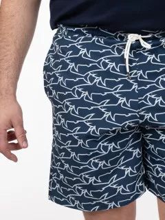 Maillot Bain Bicolore Requin Paul & Shark Grande Taille bleu homme grande taille - Capelstore