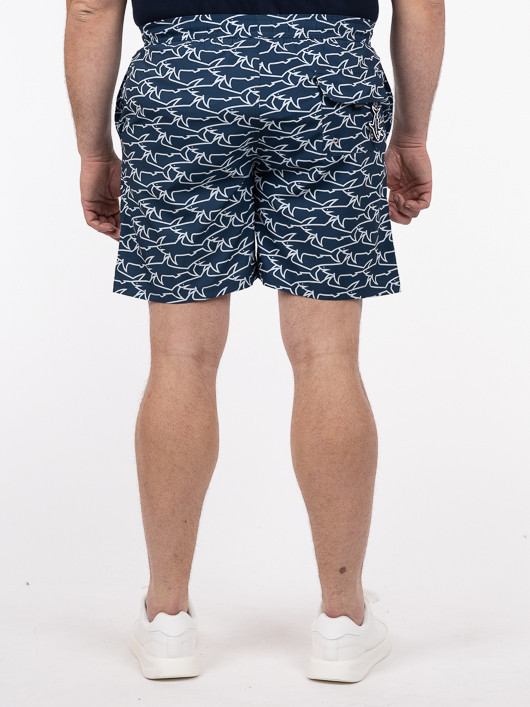 Maillot Bain Bicolore Requin Paul & Shark Grande Taille bleu homme grande taille - Capelstore