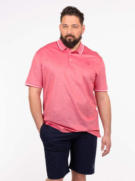 Polo Coton Piqué Rouge Paul & Shark Grande Taille