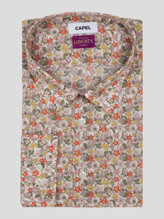 Chemise Tissu Liberty Fleurs Gianni Capel Grande Taille  homme grande taille - Capelstore